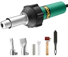 Karšto oro plastiko suvirinimo aparatas, 1600W PVC TPO vinilo pistoletas, su priedais, plastiko lituoklis, karšto oro fenas, PVC suvirintojas