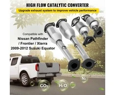 Katalizinis konverteris kolektorius Nissan Frontier Xterra Pathfinder, didelio srauto išmetimo sistema, atitinka EPA, OBD III, nerūdijančio plieno, išmetimo kolektorius, katalizatorius