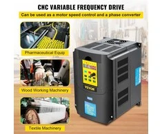Kintamo dažnio pavara, 4kW kintamosios srovės variklio valdiklis, CNC inverteris greičio valdymui, 220V VFD pavara, pramoninis variklio greičio valdiklis