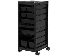 Activeshop Kirpėjo vežimėlis GABBIANO HAIRDRESSER HELPER 68B Juodas