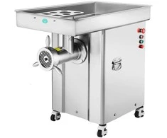 Komercinė elektrinė mėsmalė 16.6kg/min, 4000 W, nerūdijančio plieno, pramoninė, dešrų kimštuvas, mėsos malimo mašina, galinga