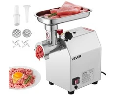 Komercinė elektrinė mėsmale, dešrų kimštuvas, 600W, nerūdijančio plieno, restoranui, mėsinėms, virtuvei
