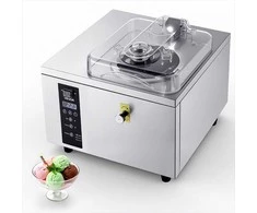 Komercinė kietųjų ledų mašina užkandinėms ir restoranams, didelio našumo automatinio valymo LED skydelis, gelato ledų gaminimo aparatas