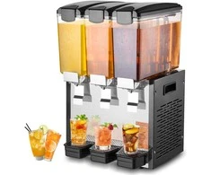 Komercinis gėrimų dozatorius, 30L, 3 talpos, 440W, sulčių, šaltų gėrimų aparatas, restoranams, kavinėms