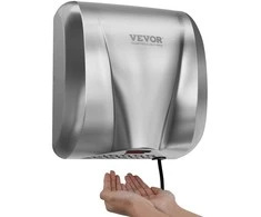 Komercinis rankų džiovintuvas, automatinis greitas, nerūdijančio plieno, sieninis, greito džiovinimo, tualetui, voniai, viešoms erdvėms
