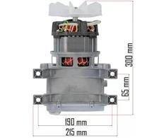 Kompresoriaus pompa POWERMAT PM-KO-24T, oro kompresoriaus atsarginė dalis, 206 litrų/minutę pompa, 1.85 kW kompresoriaus pompa, universali kompresoriaus pompa