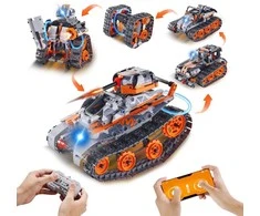 Konstruktorius vaikams 5in1: robotas, mašina valdoma pulteliu. Edukaciniai žaislai, robotų rinkinys, inžinerinis konstruktorius.