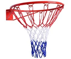 Krepšinio lankas 45 cm, tvirtinimo rinkinys, tinklas, raudonas plieno žiedas, mėgėjiškas, krepšinio lenta, sieninis lankas, vaikams, lauko