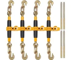 Krovinio rišimo mechanizmas 0.9-1.27 cm, G80 kabliais 5443 kg, su neslystančia rankena, sunkvežimiams, priekaboms, ratinis krovinio tvirtinimas