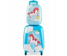 Kuprinės ir lagamino rinkinys vaikams Costway, 25l