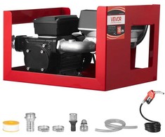 Kuro Perdavimo Siurblys, 60 L/min Elektrinis Alyvos Siurblys Dyzelinui, Žibalui, su Matuokliu ir Antgaliu, Galingas Siurblys Transporto Priemonėms ir Statyboms