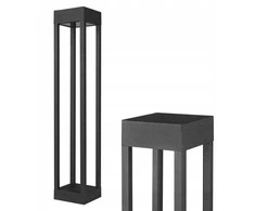 Kvadratinis apšvietimo stulpas LVT GX53, 60 cm, juodas