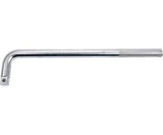 L tipo veržliaraktis 3/4" x 410 mm, su 75 mm L sekcija, chromo vanadžio plienas, L formos veržliaraktis, ilgos rankenos veržliaraktis