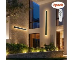 Lauko sieniniai šviestuvai namo terasai ir garažui, 1000 mm ilgio moderni juosta, IP65 atsparumas vandeniui ir rūdims, išorinis sieninis apšvietimas, pritemdomas lauko šviestuvas