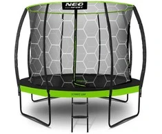 Lauko trampolinas su vidiniu apsauginiu tinklu, 312 cm apvalus trampolinas, trampolinas kieme, sodo trampolinas