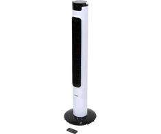 Toya LED bokštinis ventiliatorius 95.5cm su pulteliu, tylus, grindinis, elektrinis
