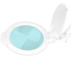 Activeshop Kosmetologinė lempa LED su lupa ir stovu GLOW MOONLIGHT 5D/6 10W Baltas