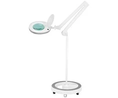 LED didinamoji lempa su stovu, 60 LED SMD 5D, reguliuojamas ryškumas, manikiūrui, kosmetinėms procedūroms, detaliems darbams