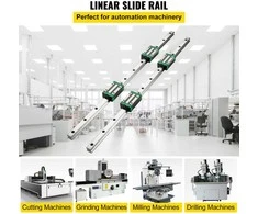 Linijinis bėgelis 1700 mm su guoliu, CNC staklėms, tekinimo, frezavimo, X Y Z ašims, linijinis modulis