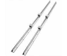 Linijinių kreipiančiųjų bėgių rinkinys CNC staklėms, SBR16 1500mm, anglinis plienas ir aliuminis, 2 bėgiai ir 4 blokai, automatizuotų sistemų komplektas