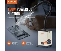 Litavimo dūmų ištraukėjas, 150W, 3 pakopų filtras, 332 m³/h, dūmų surinkėjas, litavimo garų valytuvas, dūmų nutraukėjas