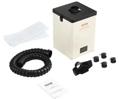 Litavimo dūmų ištraukėjas, 150W su 3 pakopų filtrais, nešiojamas dūmų absorberis suvirinimui, litavimui, grožio salonams, lazeriniam graviravimui