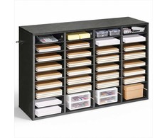 Literatūros organizatorius, 36 skyrių medinis pašto rūšiuotuvas biurui ir namams, bylų dokumentų popieriaus organizatorius, stalviršio biuro pašto dėžutė, dokumentų lentyna