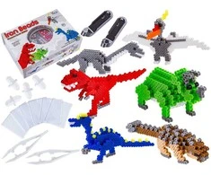 Lyginimo karoliukų kūrybinis rinkinys 3D Dinozaurai DK, 3000 d.