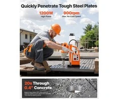 Magnetinės gręžimo staklės metalo paviršiams, pramoniniam ir namų tobulinimui, 1200W galia, 38 mm gręžimo skersmuo, magnetinis gręžtuvas su efektyviu aušinimu, metalo apdirbimo įrankis