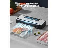 Maisto vakuuminis sandariklis 5 viename, kompaktiškas automatinis maisto taupytuvas, 100 W virtuvės vakuuminis sandariklis