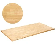 Medžio masyvo stalviršis, klevo, 1200 x 750 mm, patvarus, lengvai valomas, stačiakampis, biurui, dirbtuvėms, rašomajam stalui, darbo stalui