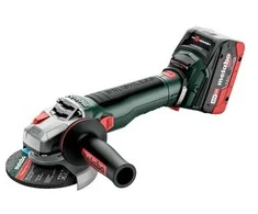 Metabo Kampinis šlifuoklis su 125 mm disku, 18 V akumuliatorinis, su greitu stabdžiu, akumuliatorinis kampinis šlifuoklis, elektrinis įrankis