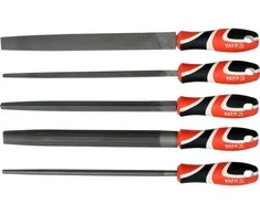Metalinės dildės 250 mm, 5 dalių rinkinys, plieninės dildės, plokščių dildžių rinkinys