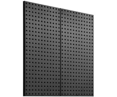 Metalinės skylių plokštės, 2 vnt., 812,8 x 406,4 mm, sieninis laikiklis garažo įrankiams, plieninė skylių plokštė