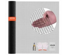 Metalinio tinklo rulonas 1.83m x 30.4m, gyvūnų narvams ir sodo tvoroms, atsparus oro sąlygoms vinilu dengtas, tvirtas cinkuotas vielos tinklas, apsauginė tvora