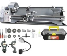 Metalinis tekinimo staklės 8.3"x29.5", 750W, 0-2500 aps./min., tikslus metalo apdirbimas, stalviršinis tekinimo staklės, mini tekinimo staklės