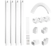 Vevor Mini split oro kondicionieriaus vamzdžio dangtis PVC baltas