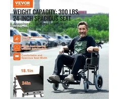 Neįgaliojo vežimėlis plieno sulankstomas 61 cm pločio sėdynė 136 kg talpa reguliuojami porankiai ir pakojai lengvas kelioninis neįgaliųjų vežimėlis transportinis vežimė