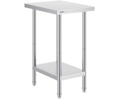 Nerūdijančio plieno darbo stalas 610x457x864 mm maisto ruošimui, komercinis, metalinis, virtuvės, gamybos