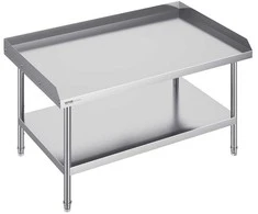 Nerūdijančio plieno darbo stalas 76.2 x 121.9 cm, komercinis maisto ruošimo stalas, restorano virtuvės stalas, nerūdijančio plieno maisto gamybos stalas