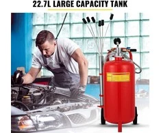Nešiojamas alyvos ištraukiklis, 22.7L alyvos išleidimo įrenginys, pneumatinis skysčių ištraukiklis garažui ir automobiliams, alyvos keitimo įrankis