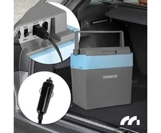 Nešiojamas automobilinis šaldytuvas, 25L šaldymo dėžė, 12V/230V termoelektrinis šaldytuvas, kelioninis kempingo šaldytuvas, automobilinis šaldytuvas kelionėms