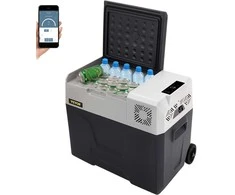 Nešiojamas Automobilio Šaldytuvas 50 L, Kompresorinis, Greito Aušinimo, 12V/24V/220V, Autošaldytuvas, Kempingui, Žvejybai, Kelionėms, Namams