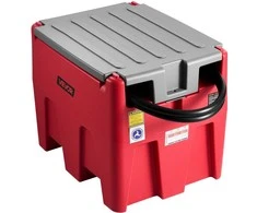 Nešiojamas dyzelino ir benzino bakas, 220L degalų perpylimo bakas, 12V elektrinis siurblys, dyzelino talpykla, kuro saugojimo bakas, raudonas nešiojamas kuro bakas