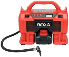 Nešiojamas oro kompresorius, 18V akumuliatorinis pripūtėjas, su adapteriais automobilių padangoms, kamuoliams ir čiužiniams, 12 l/min didelio greičio pompa