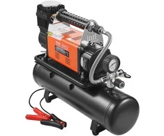 Nešiojamas oro kompresorius, 6L, 6.35CFM, padangų pripūtimo pompa, 150PSI, automobiliams, skaitmeninis, oro pompa, kompresorius