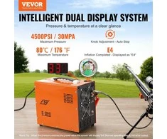 Nešiojamas PCP oro kompresorius 30MPa, automatinis, 12V/230V, be alyvos, oro pildymo stotis