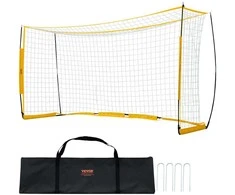 Nešiojami futbolo vartai 3.66 x 1.83 m, bemazgis tinklas, treniruotėms, vaikams, futbolo tinklas kieme