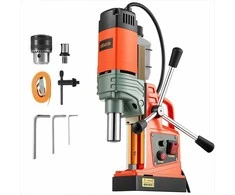 Nešiojamos magnetinės gręžimo staklės metalui, 1350W galia, 50 mm gręžimo skersmuo, reguliuojamas greitis, pramoninis metalo gręžtuvas su Weldon kotu