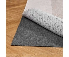 Neslystantis kilimo paklotas, kilimų zonos padas su veltinio pagalvėle ir guminiu griebtuvu, 2.44 x 3.05 m, kietmedžio grindų apsaugai, išlaiko kilimus vietoje, kilimėlio paminkštinimas, grindų apsauga